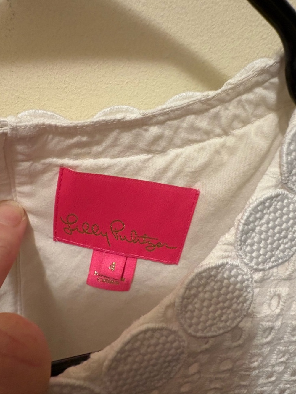 Lilly Pulitzer Jennifer eyelet shift dress white size 4 - Picture 7 of 13